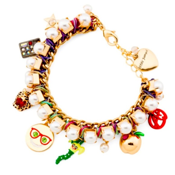 New Betsey Johnson CHARM SCHOOL CHARM BRACELET - Picture 5 of 9
